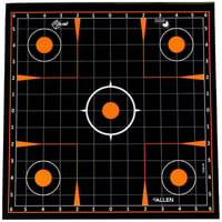 Allen EZ-Aim Adhesive Paper Splash Shooting Targets Sigh-in-Grid 12 Inch Square Black 100/ct | 026509051343